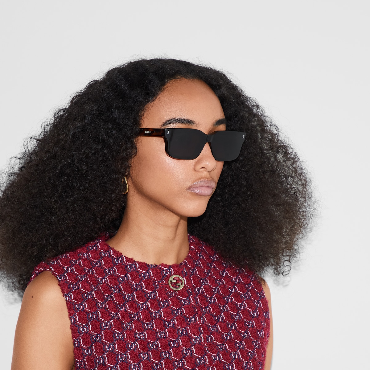 Rectangular frame sunglasses - Image 3
